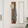 vidaXL Wall-Mounted Coat Rack Smoked oak 20 x 1.5 x 100 cm