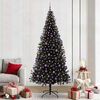 vidaXL Christmas Tree with 300 LEDs with Stand Black 240 cm PVC