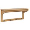 vidaXL Coat Rack HILL Honey Brown 90 x 35 x 41.5 cm Solid Pine Wood