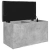 vidaXL Storage Bench Concrete Grey 82x42x45 cm Engineered Wood