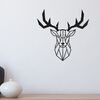 Homemania Wall Decoration Deer 51x51 cm Steel Black