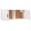 vidaXL 3 Piece TV Cabinet Set White Engineered Wood