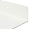 vidaXL Floating Shelf Wall-mounted 2 pcs White 40 x 18 x 2.5 cm Steel