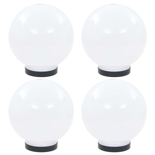 vidaXL LED Bowl Lamps 4 pcs Spherical 20 cm PMMA