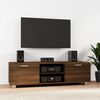 vidaXL TV Cabinet Brown Oak 140x40.5x35 cm Engineered Wood