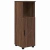 vidaXL Bathroom Furniture Set 4 pcs Brown Oak Engineered wood & Metal