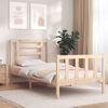 vidaXL Bed Frame without Mattress Single Solid Wood Pine