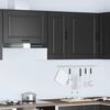 vidaXL Kitchen Wall Cabinet Porto Black Engineered Wood