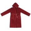 vidaXL Bathrobe Hoodie Bordeaux Red XL Flannel