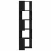 vidaXL Bookcase Black Oak 50 x 50 x 179 cm