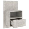 vidaXL Wall-mounted Bedside Cabinets 2 pcs Concrete Grey