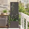 vidaXL Garden Privacy Screen Black 50 x 140 cm Cold-rolled steel