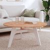 vidaXL Table Top &Oslash;90x1.5 cm Round Solid Wood Beech