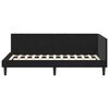 vidaXL Corner Bed Frame with Headboard Black 100 cm x 200 cm Velvet
