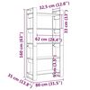 vidaXL Book Cabinet/Room Divider 41x35x125 cm Solid Wood Pine