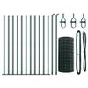 vidaXL Fence with Post Green 0.6 x 25 m Steel and PVC