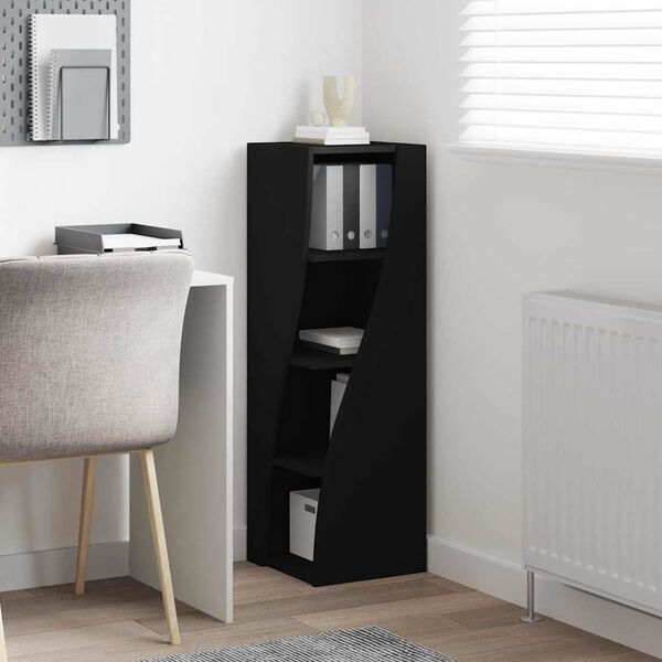 vidaXL Corner Cabinet Black 32x32x102cm Engineered Wood