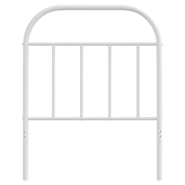 vidaXL Metal Replace Headboard White 75 cm