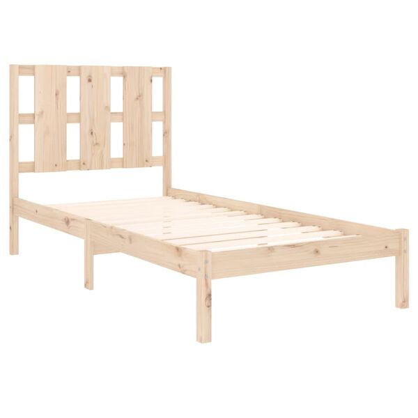 vidaXL Bed Frame without Mattress 100x200 cm Solid Wood Pine