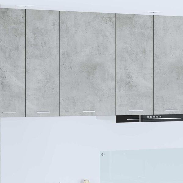 vidaXL Hanging Cabinet Concrete Grey and White 50 x 31 x 80 cm