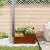 vidaXL Garden Planter Rusty 80 x 80 x 48 cm Weathering Steel