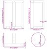 vidaXL Dining Table Legs T-Shaped&nbsp;2 pcs Anthracite 60x35x(72-73) cm Steel