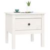 vidaXL Side Tables 2 pcs White 50x50x49 cm Solid Wood Pine