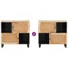 vidaXL Sideboard with Storage Brown 80 x 33.5 x 75 cm Solid Mango Wood
