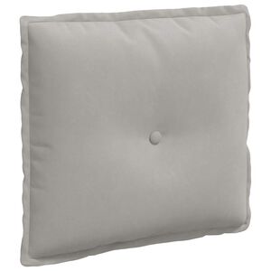 vidaXL Back Pillow Light Grey 50 x 45 cm Microfibre Fabric