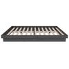 vidaXL Bed Frame without Mattress Grey Solid Wood 140x190 cm