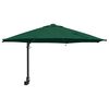 vidaXL Garden Parasol Green 248 x 248 x 148 cm Polyester and Steel
