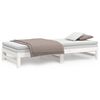 vidaXL Pull-out Day Bed without Mattress White 2x(90x200) cm