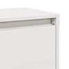 vidaXL Wall Cabinet White 100x30x35 cm Solid Wood Pine
