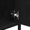 vidaXL Bedside Cabinet Black Oak 40 x 42 x 60 cm Engineered Wood