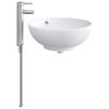 vidaXL Bathroom Wash Basin Chrome 44 x 44 x 16 cm Metal