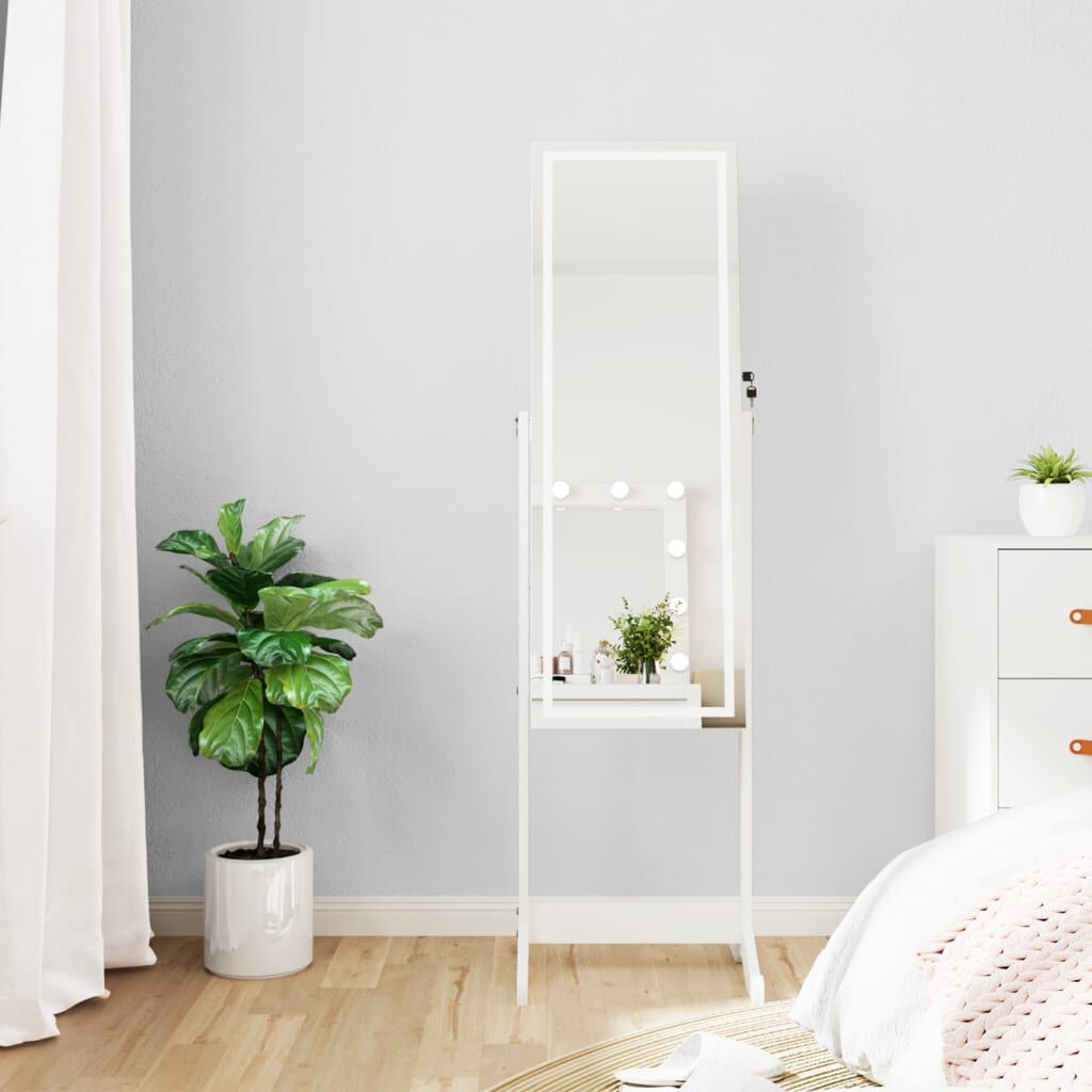 Free standing jewellery discount mirror