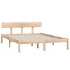 vidaXL Bed Frame without Mattress Solid Wood Pine King Size