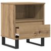 vidaXL Bedside Cabinet Artisan Oak 40x35x50 cm Engineered Wood