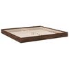 vidaXL Bed Frame without Mattress Brown Oak 200x200 cm Engineered Wood