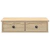 vidaXL Wall Shelf with Drawers Sonoma Oak 60x28x15 cm Engineered Wood