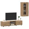 vidaXL TV Cabinet Set with Drawer Artisan Oak Engineered Wood