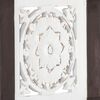 vidaXL Hand-Carved Wall Panel MDF 40x80x1.5 cm Brown and White