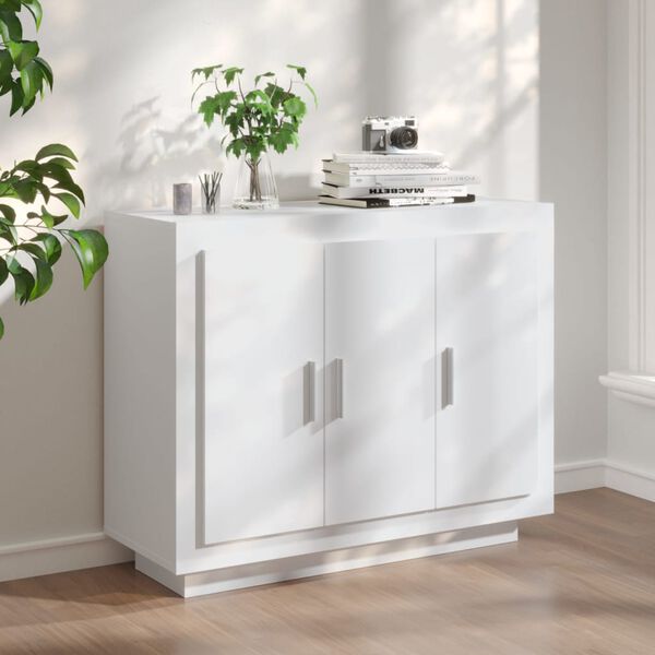 vidaXL Sideboard White 92x35x75 cm Engineered Wood