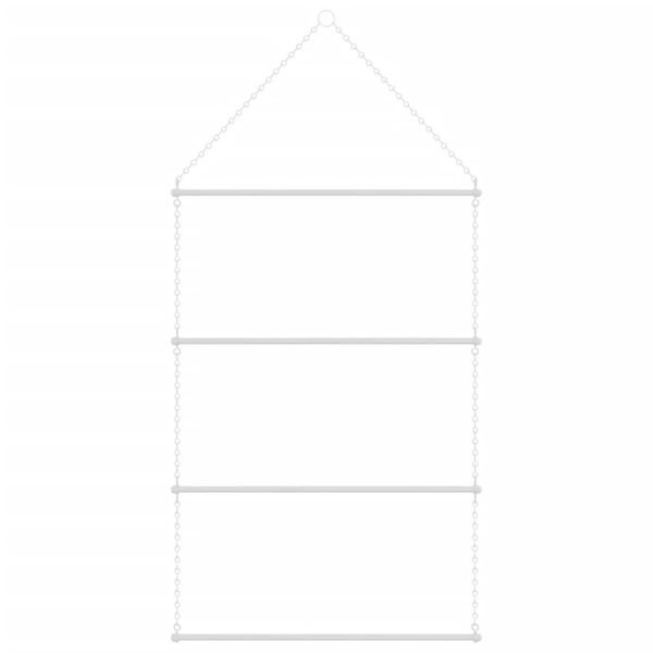 vidaXL Saddle Pad Rack Silver Stainless Steel