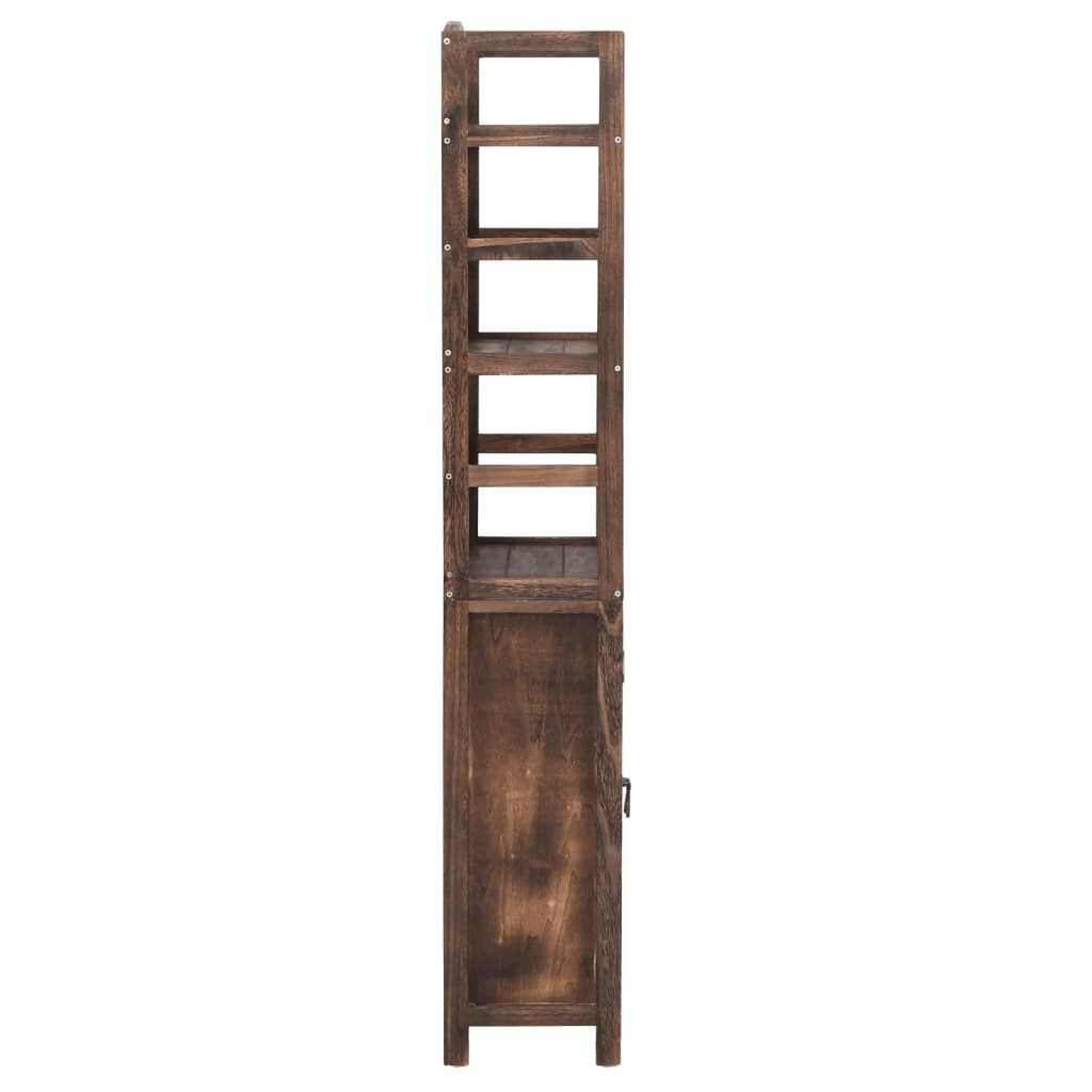 Dark brown shop display cabinet