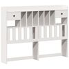vidaXL Bookcase Bed without Mattress White 160x200 cm Solid Wood Pine