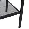 vidaXL Ladder Bookcase 4 Tiers Metal Black