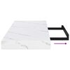 vidaXL Wall Shelf White Marble 80 x 23.5 x 4 cm Engineered Wood