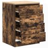 vidaXL Garage Storage Cabinet Smoked Oak 60x51x85 cm Solid Wood Pine
