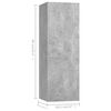 vidaXL 4 Piece TV Cabinet Set Concrete Grey Engineered Wood